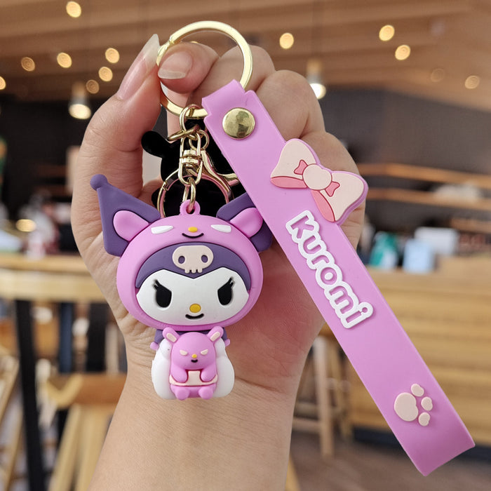 Wholesale Cartoon Silicone Doll Keychain JDC-KC-ZhuoRan018