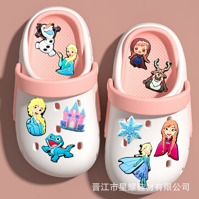 Wholesale PVC soft rubber shoe buckle accessories, shoe accessories, hole shoes, creative cartoon accessories, shoe flowers, spot wholesale