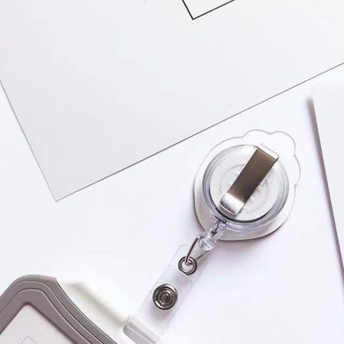 Wholesale Cute Cartoon Retractable Buckle Badge Reels Keychains