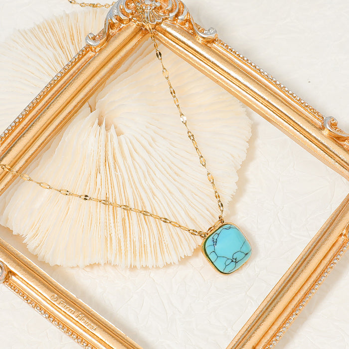 Wholesale 2pcs Luxury Beaded Jewelry Turquoise Necklace