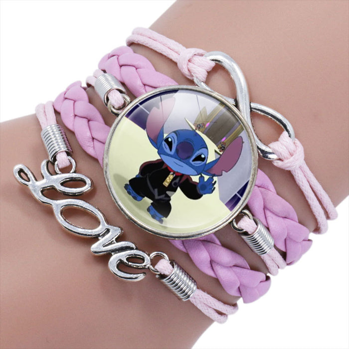 Wholesale Cartoon Braided Multi-layer Gemstone Bracelet JDC-BT-NH019