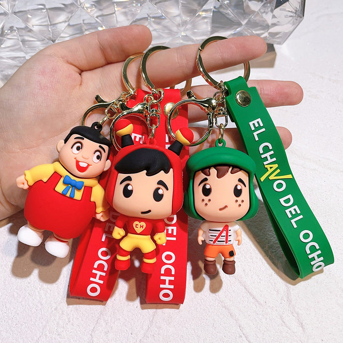 Wholesale PVC Cartoon Doll Keychain JDC-KC-Qiwei020