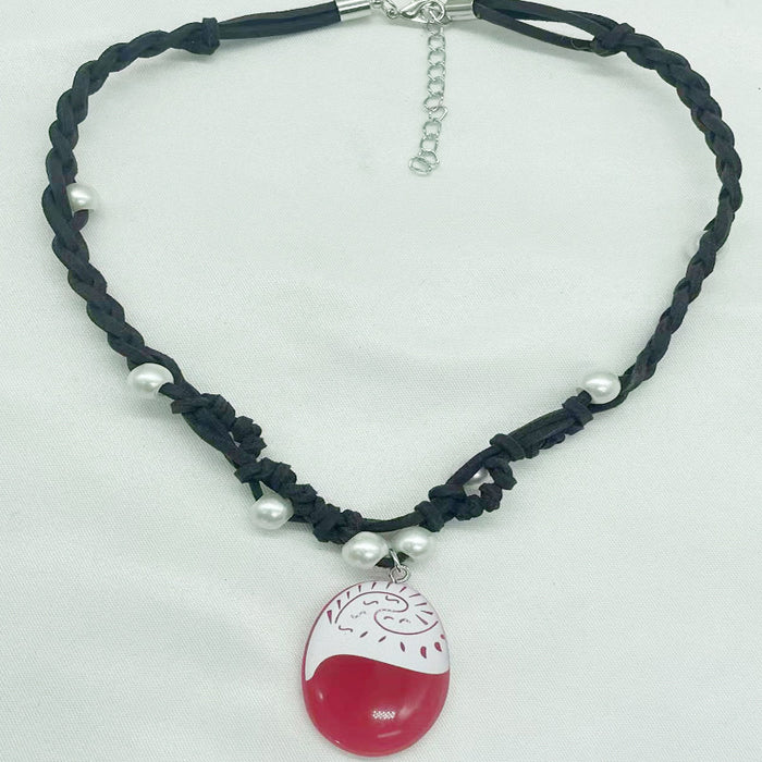 Wholesale Retro minimalist necklace with geometric hollow knot decoration