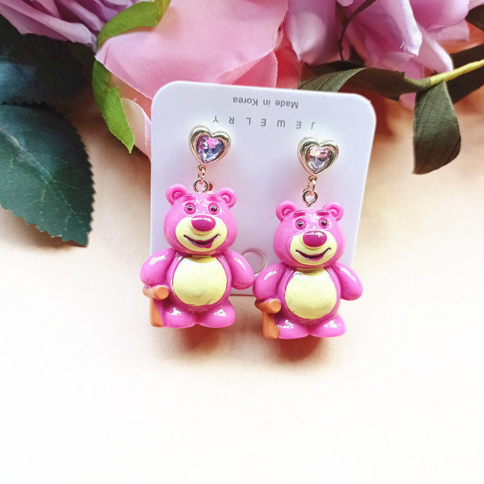 Wholesale Cute Resin Cartoon Earrings JDC-ES-Xiaox019