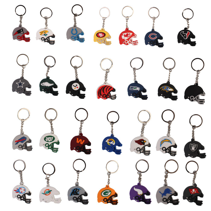 Wholesale 100pcs PVC Keychain rugby party decoration pendant accessories accessories rugby team