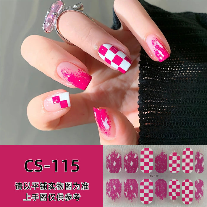 Wholesale No-bake Gel Waterproof Long-lasting 3D Nail Stickers JDC-NS-ARS003