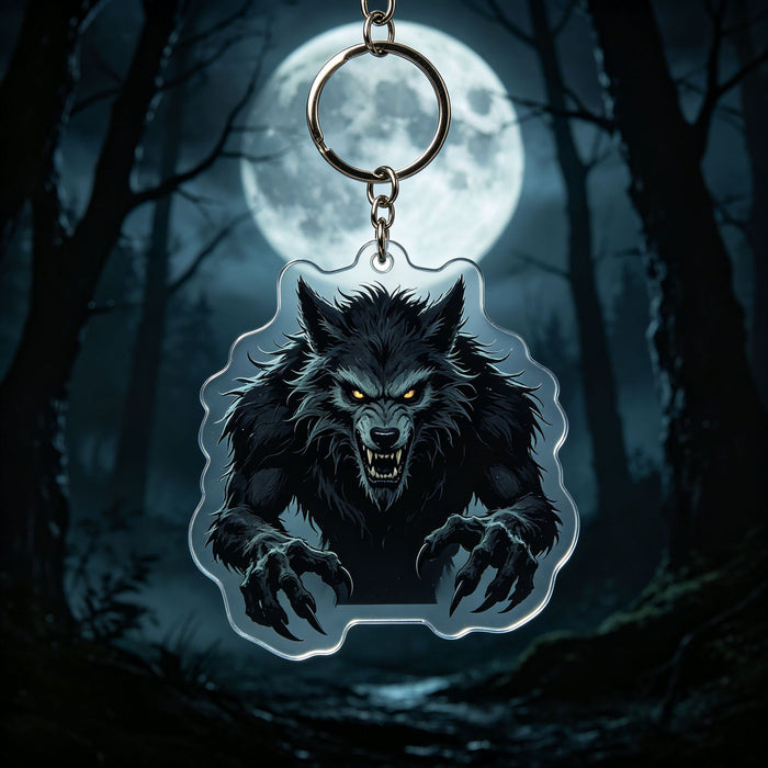 Wholesale Acrylic  Keychain Dark Style Devil Witch Werewolf Horror Pendant Decorative MOQ:2