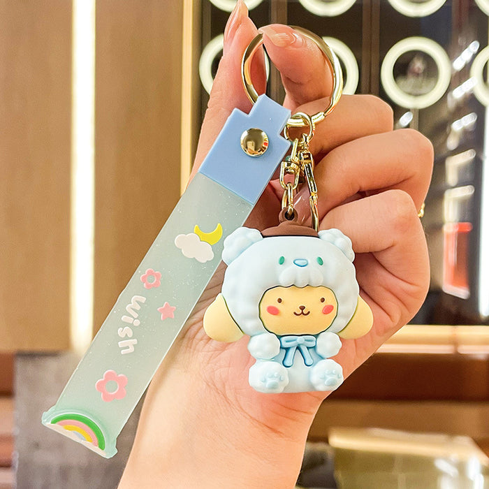 Wholesale Cartoon Doll Silicone Keychain JDC-KC-Benxin032