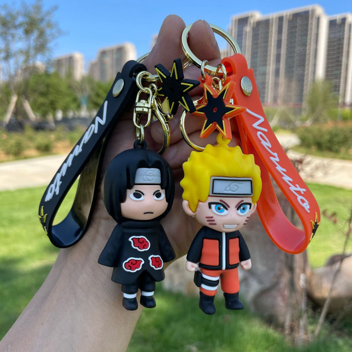 Wholesale PVC Anime Keychain Pendant Cartoon Student Backpack Pendant Car Keychain