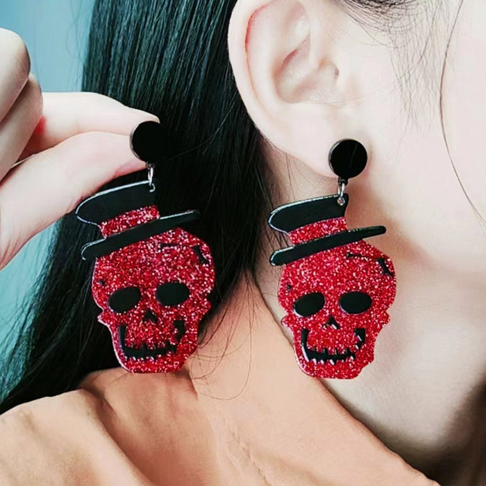 Wholesale  Earrings Design Sense Acrylic Earrings Fashion Personality Skull Alien Earrings Ear Accessories