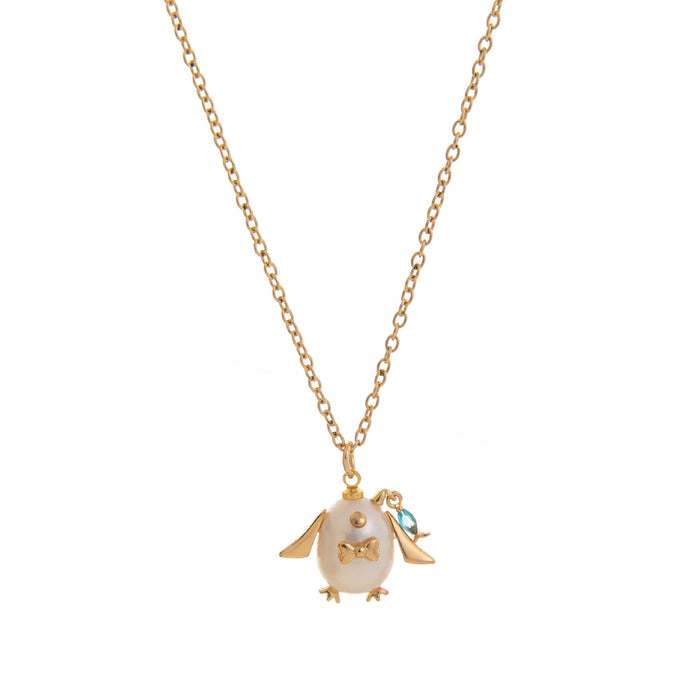 Wholesale Marine Series Pendant Cute Crab Jellyfish Goldfish Pendant Necklace Plated with 18K Gold
