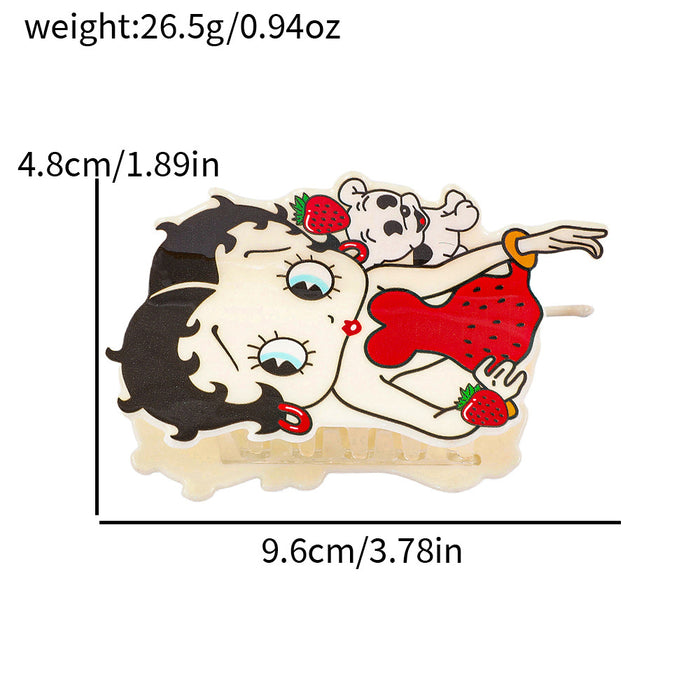 Wholesale Acrylic hair accessory hair clip for the back of the head