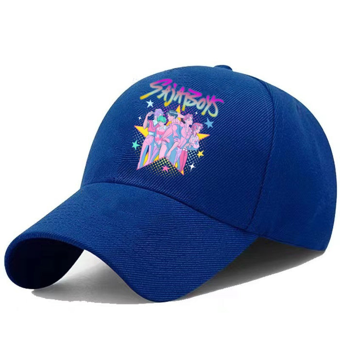 Wholesale Kpop style colorful baseball cap outdoor original design cotton polyester hat