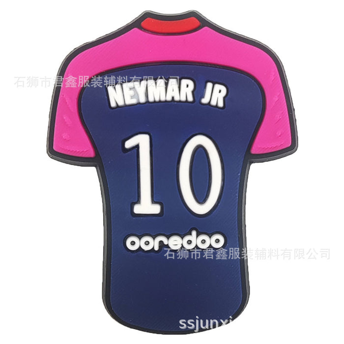 Wholesale 50pcs Football team standard Jersey Shoes Charms