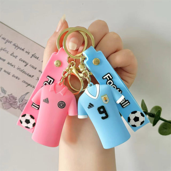 Wholesale Football Player Jersey Silicone Doll Keychain JDC-KC-HaoXi002