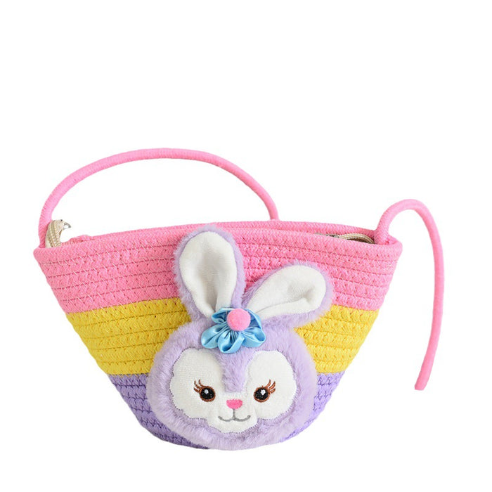Wholesale  small bag children's straw bag Mini small bag children's shoulder bag beach play messenger bag