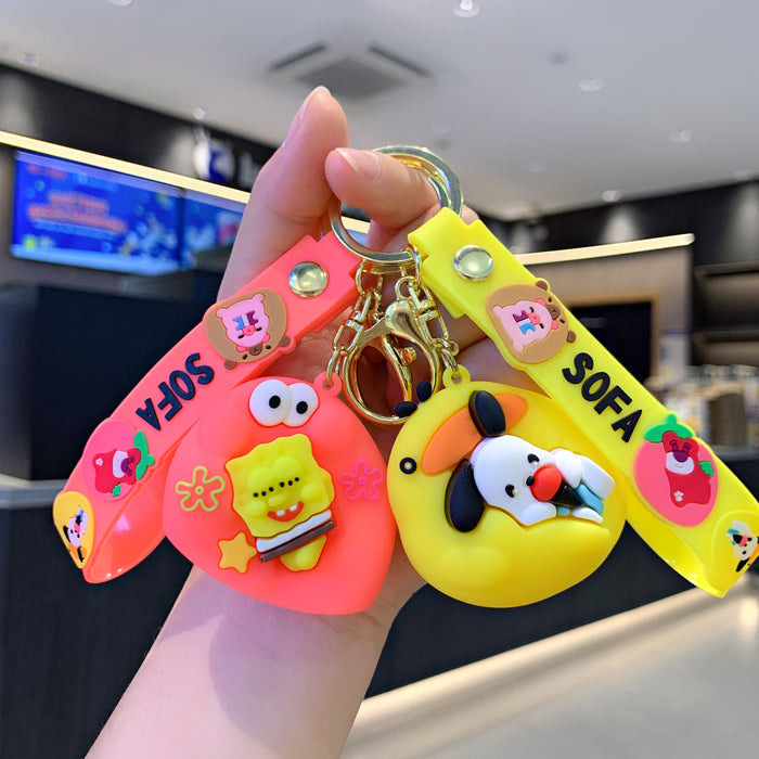 Wholesale   Keychain Car Pendant Creative Bag Keychain Gift