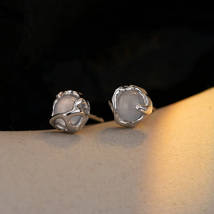 Wholesale earrings S925 sterling silver simple daily commuter earrings for women