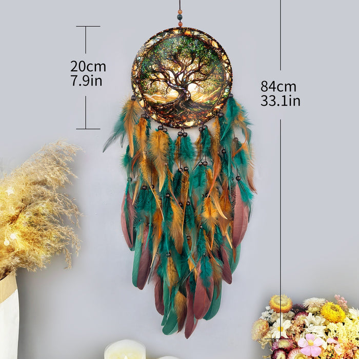 Wholesale Dreamcatcher Feather Wind Chime Tree of Life Garden Decorative Accessory MOQ≥2
