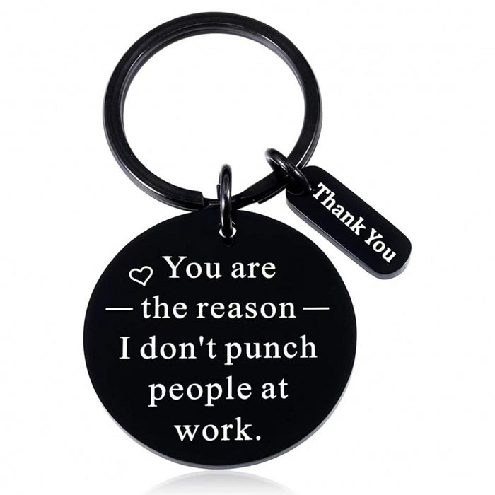 Wholesale May You Be Stainless Steel Keychain JDC-KC-TangMumao002