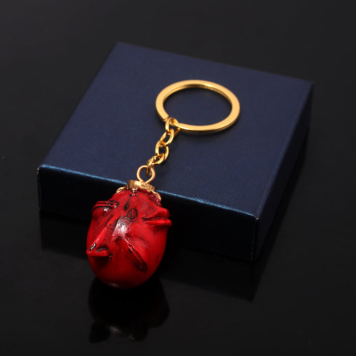 Wholesale Halloween Heart Pendant Resin Necklace JDC-NE-YouM014