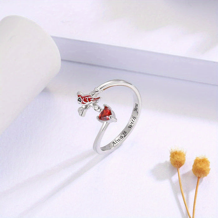 Wholesale Cute Handmade Open Ring Wholesale Jewelry Cross Love Ring Small Market