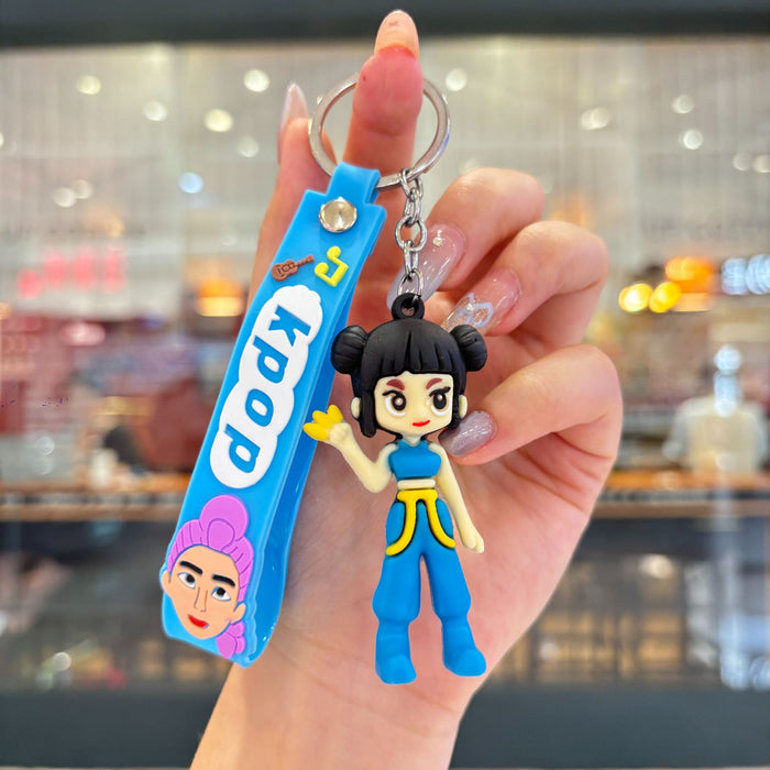 Wholesale PVC Keychain Bag Charm Korean Anime  Hunting Witch Squad Style Trendy Birthday Gift