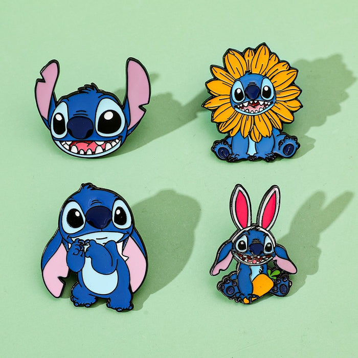 Wholesale Cartoon Character Metal Badge Sunflower   Alloy Brooch Accessories Pin