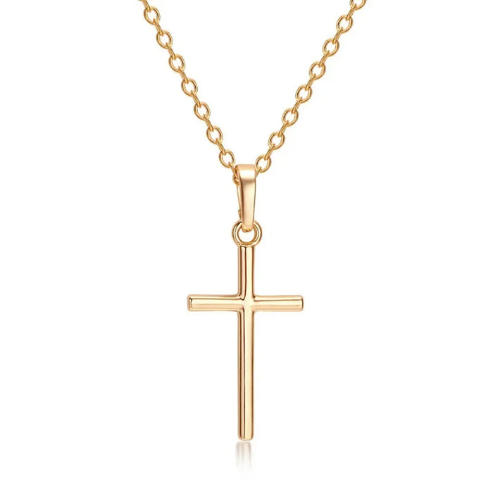 Wholesale Fashion cross pendant necklace, personalized and simple necklace, long pendant, collarbone chain
