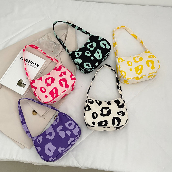 Wholesale Nylon Print Leopard Print Shoulder Crossbody Bag JDC-SD-QiSheng004