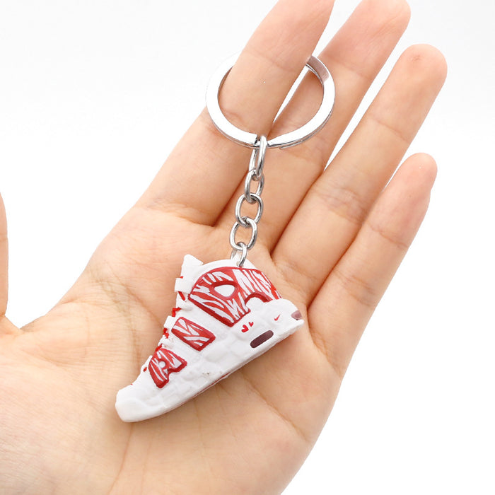 Wholesale PVC Basketball Shoe Model Keychain JDC-KC-QLPing010
