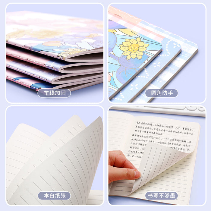 Wholesale 2pcs A5 cartoon retro notebook B5 cute stationery