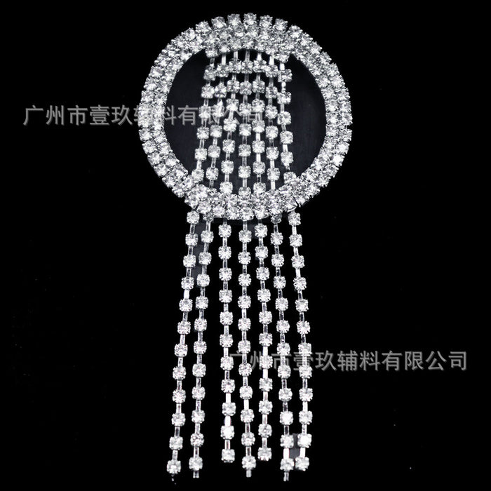 Wholesale DIY bow rhinestone brooch crystal corsage DIY craft accessories pendant