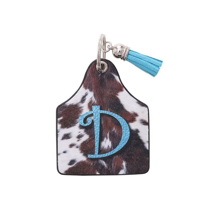 Wholesale Leather Western Style Cow Pattern Animal Keychain JDC-KC-YiTian004