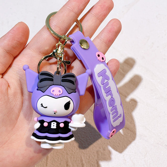 Wholesale Cartoon Silicone Keychain Hanging Accessories Car Bag Key Chain Pendant