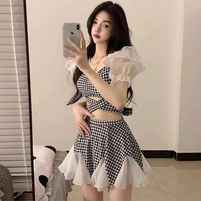 Wholesale Swimsuit split skirt style girl