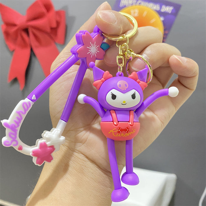 Wholesale PVC Cartoon Doll Keychain JDC-KC-WuYi032