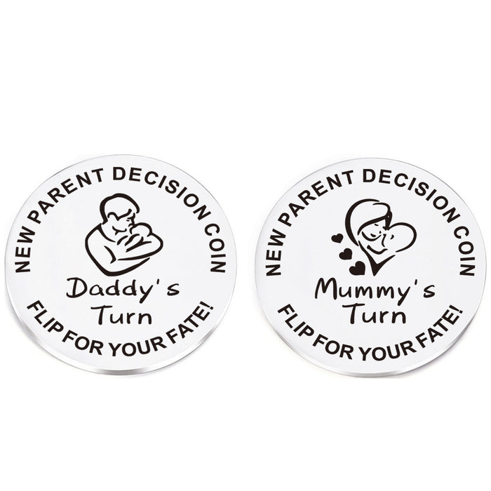 Wholesale Newborn commemorative coin baby stainless steel decision coin