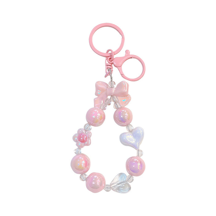 Wholesale Acrylic Color Beaded Keychain JDC-KC-WoA018