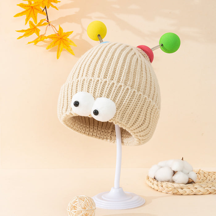 Wholesale Monster Cartoon Big Eyes Autumn and Winter Knitted Beanie JDC-FH-SNa002