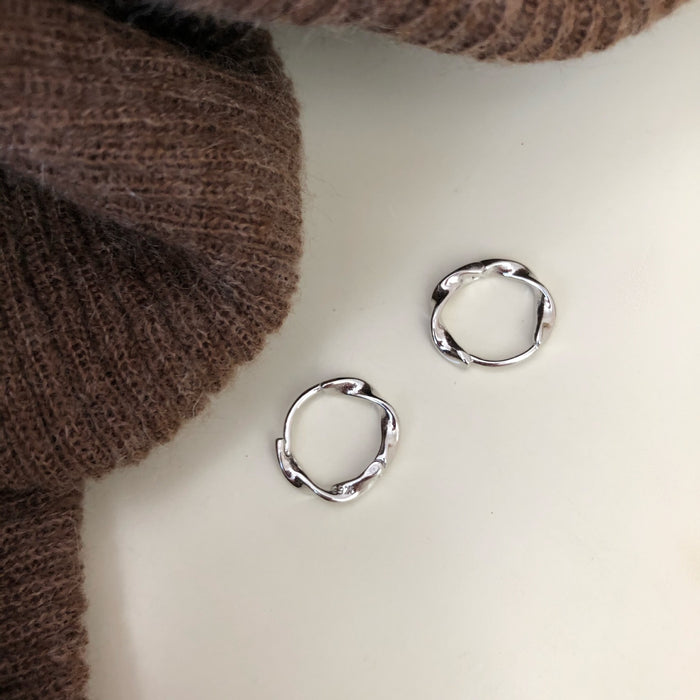 Wholesale   S925 silver earrings women's  small ear buckle