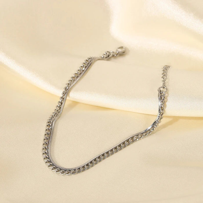 Wholesale Jewelry Fashion Personalized Soft Snake Bone Chain Trendy Bracelet