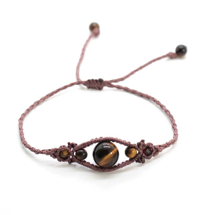 Wholesale Angel Eye Handmade Crystal Bead Bracelet Adjustable Retro New Chinese Style Jewelry Accessory Unisex Casual Gift