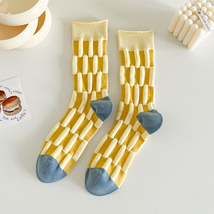 Wholesale Socks, mid tube socks, boneless three-dimensional socks, cotton