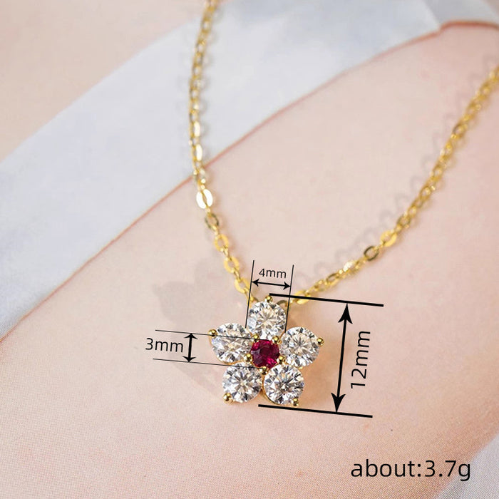 Wholesale Flower  Necklace  Niche Design