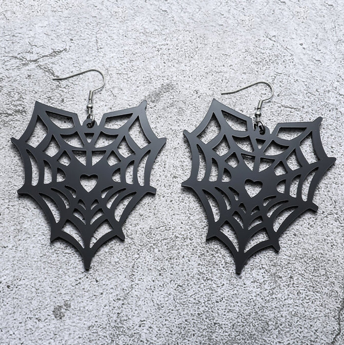 Wholesale Halloween Series Spider Web Acrylic Earrings JDC-ES-JunJie007