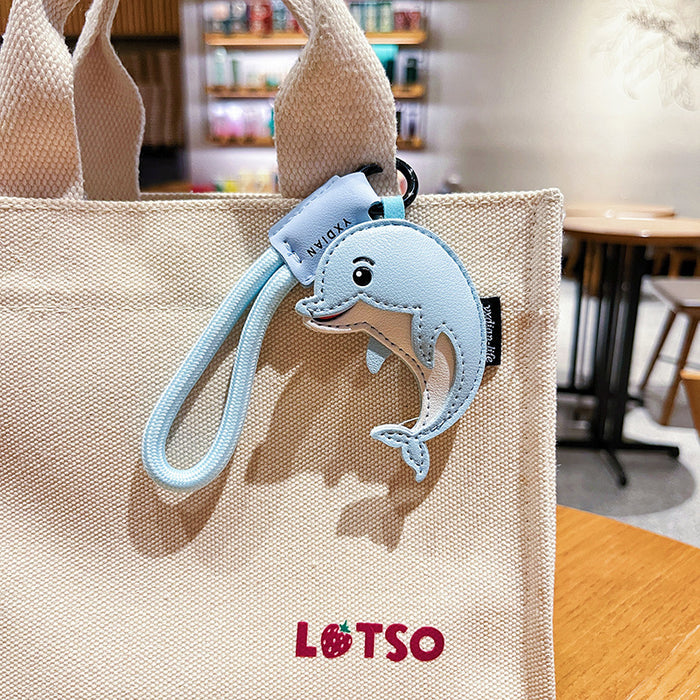 Wholesale Marine Animal Leather Keychain