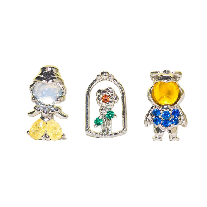 Wholesale  cartoon three-piece earrings suit zircon earrings