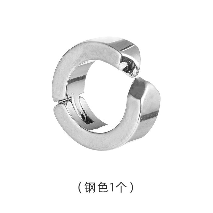 Wholesale No ear holes, titanium steel ear clips that do not fade, male ear bone clips, female versatile, high-end, simple, trendy ear hole earrings