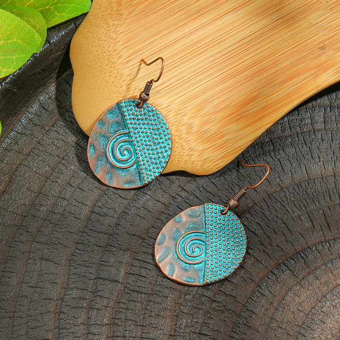 Wholesale Vintage Ethnic Geometric Earrings Fashion Jewelry Accessory MOQ≥2